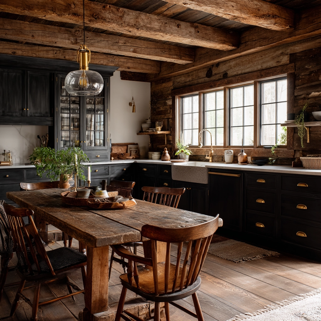 dark kitchen cabinets 17