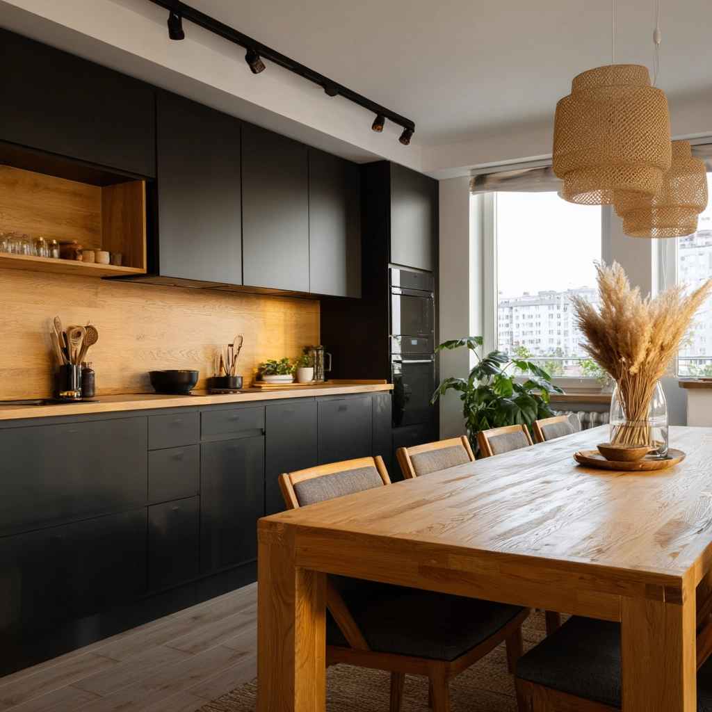 dark kitchen cabinets 29