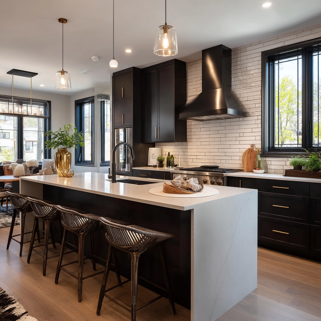 dark kitchen cabinets 33
