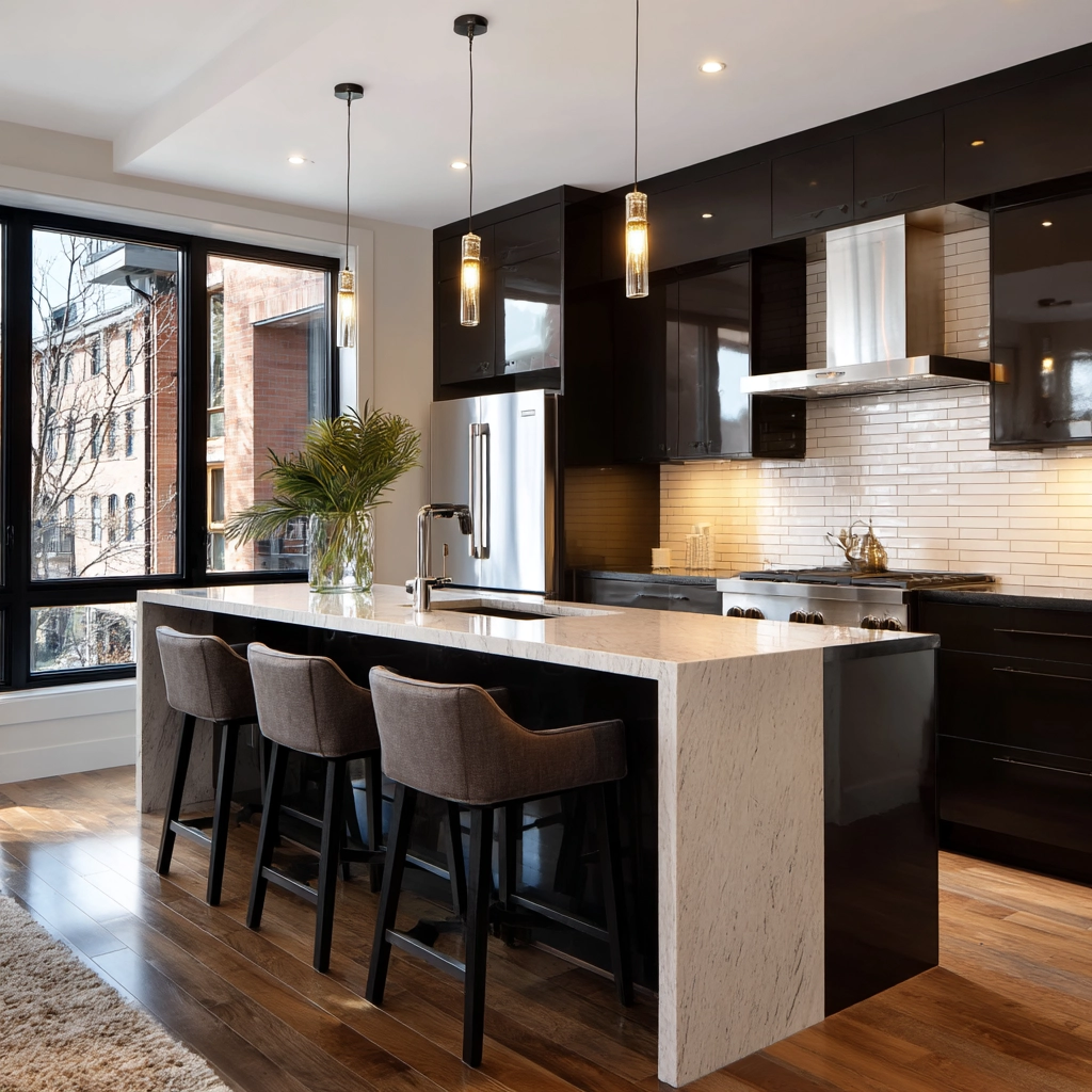dark kitchen cabinets 35