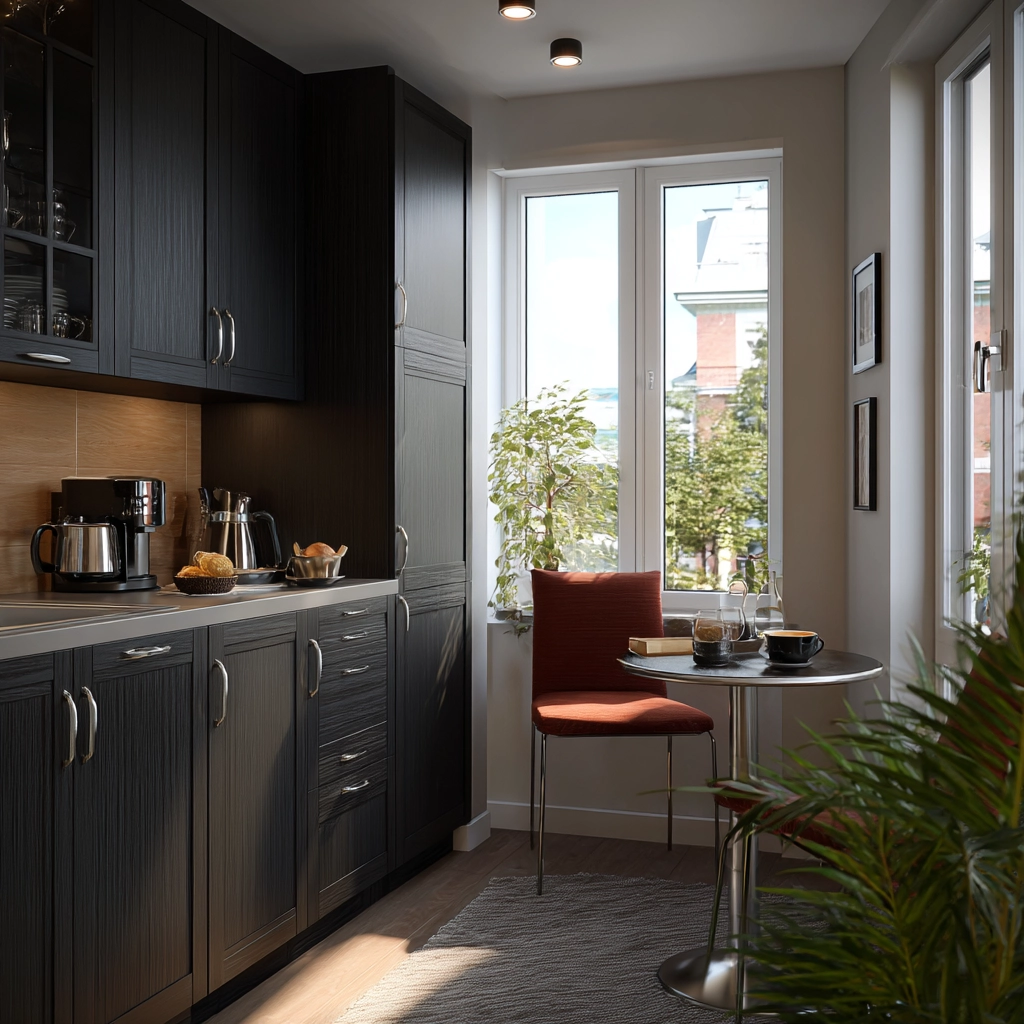 dark kitchen cabinets 42