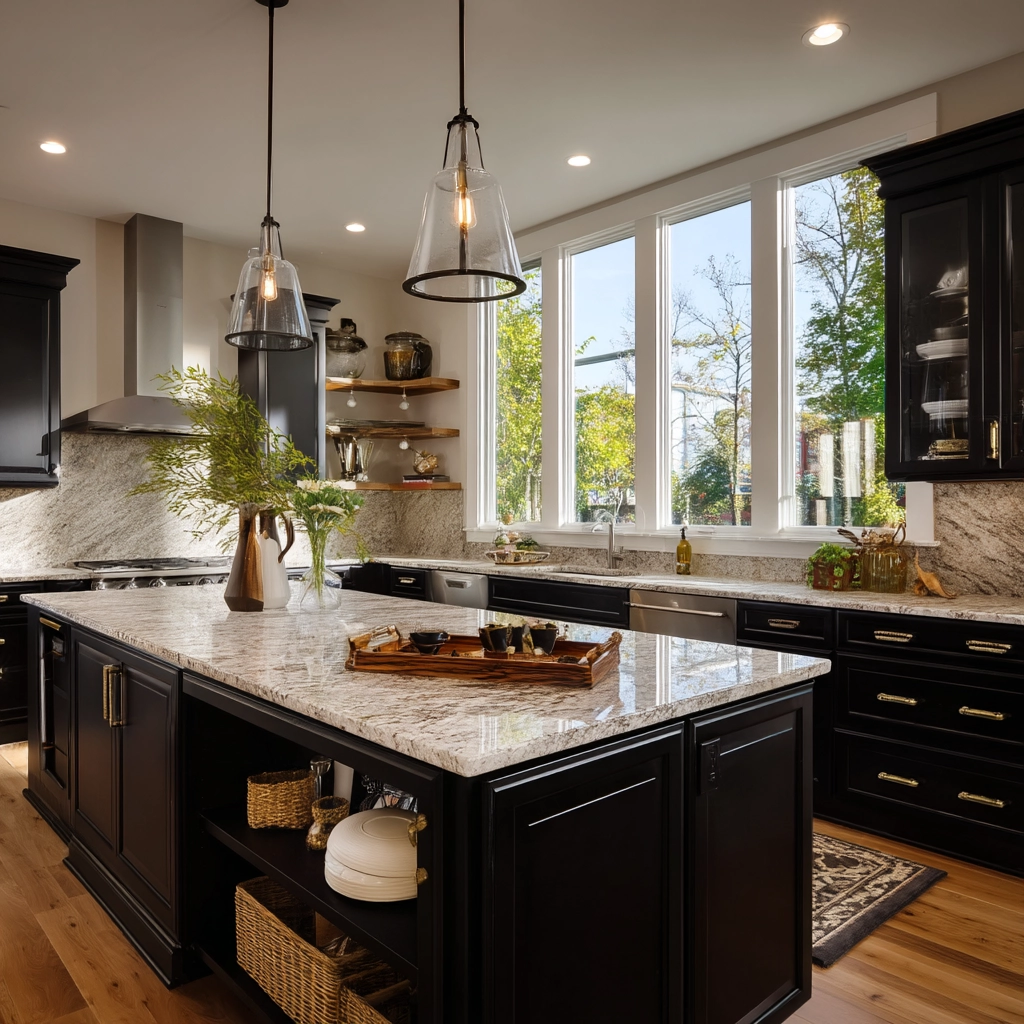 dark kitchen cabinets 45