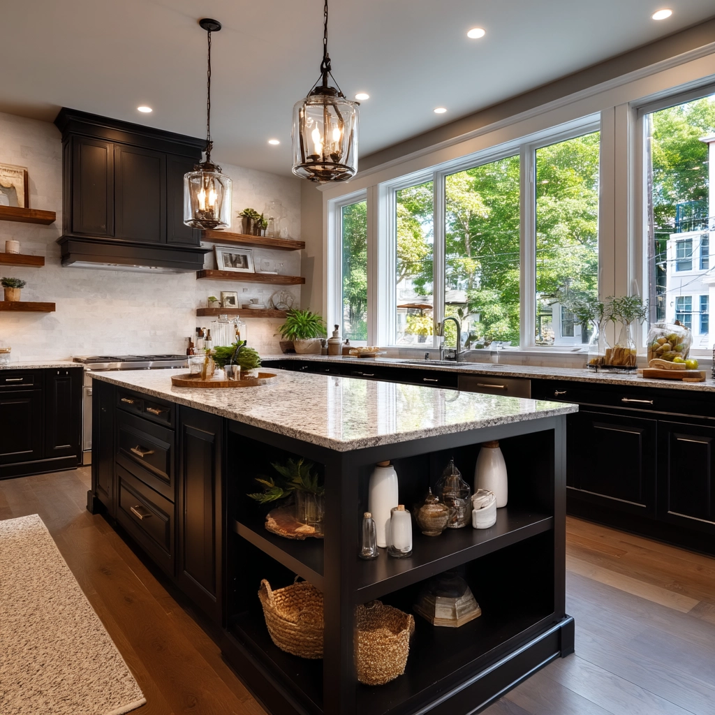 dark kitchen cabinets 46