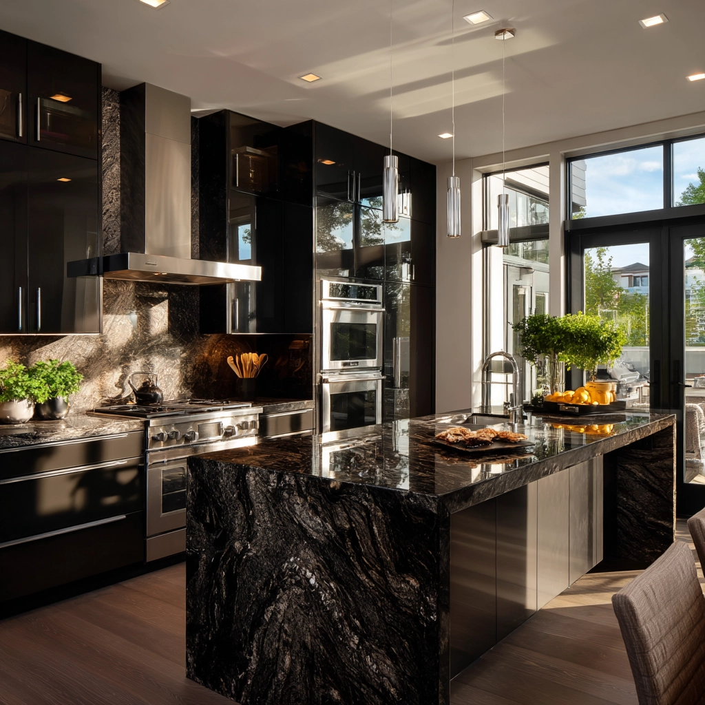dark kitchen cabinets 57