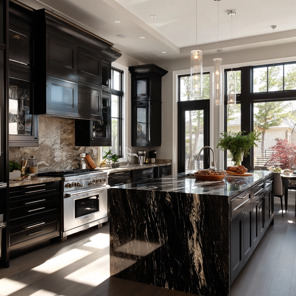 dark kitchen cabinets 58