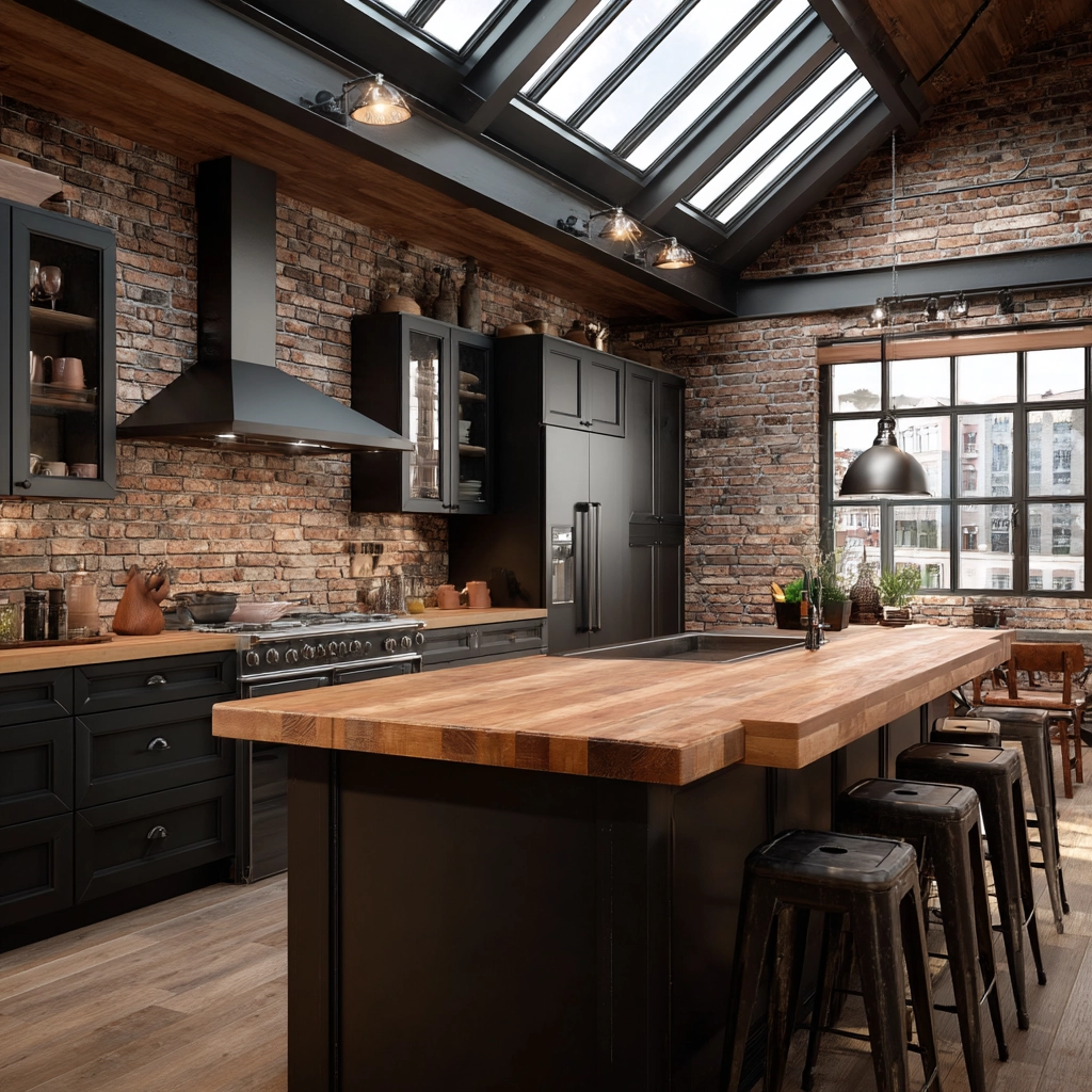 dark kitchen cabinets 9