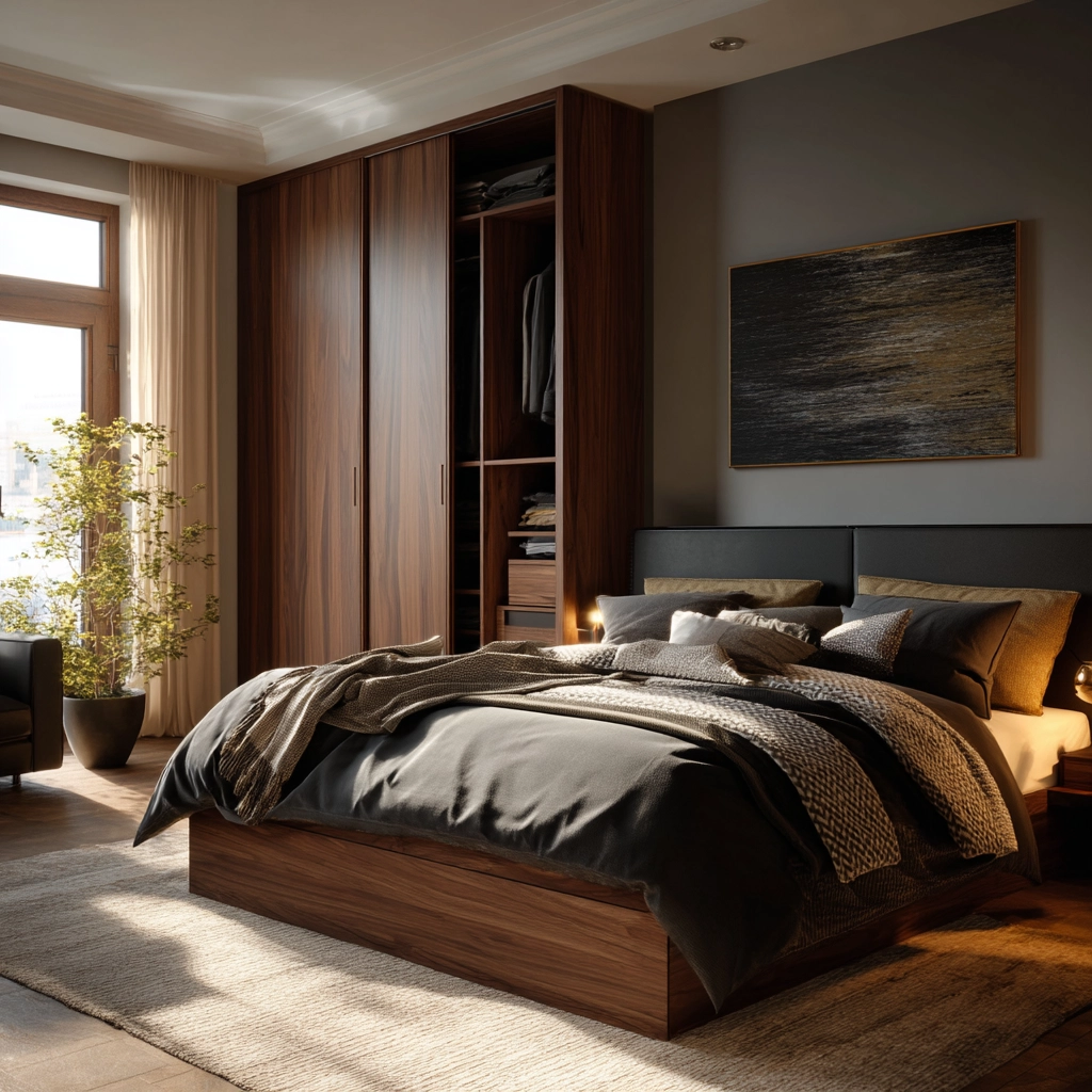 dark modern bedroom 10