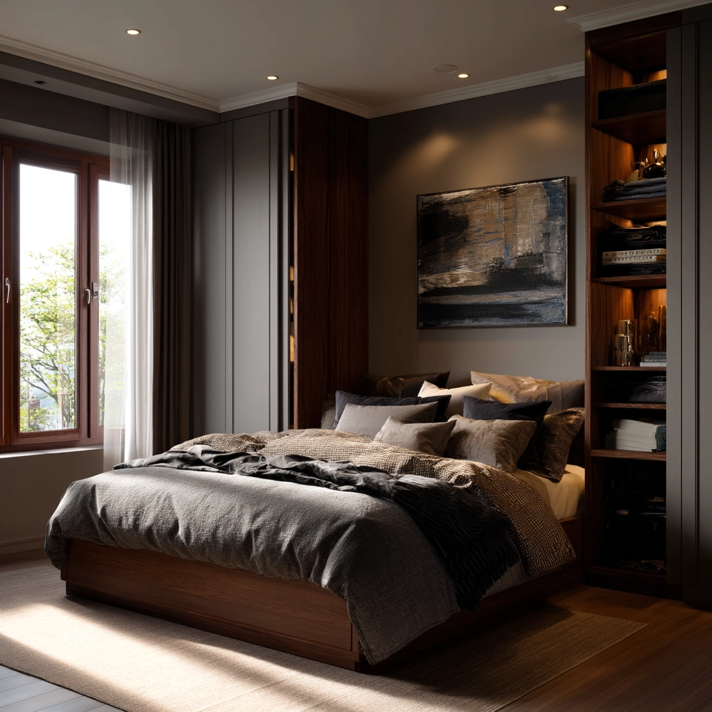 dark modern bedroom 12
