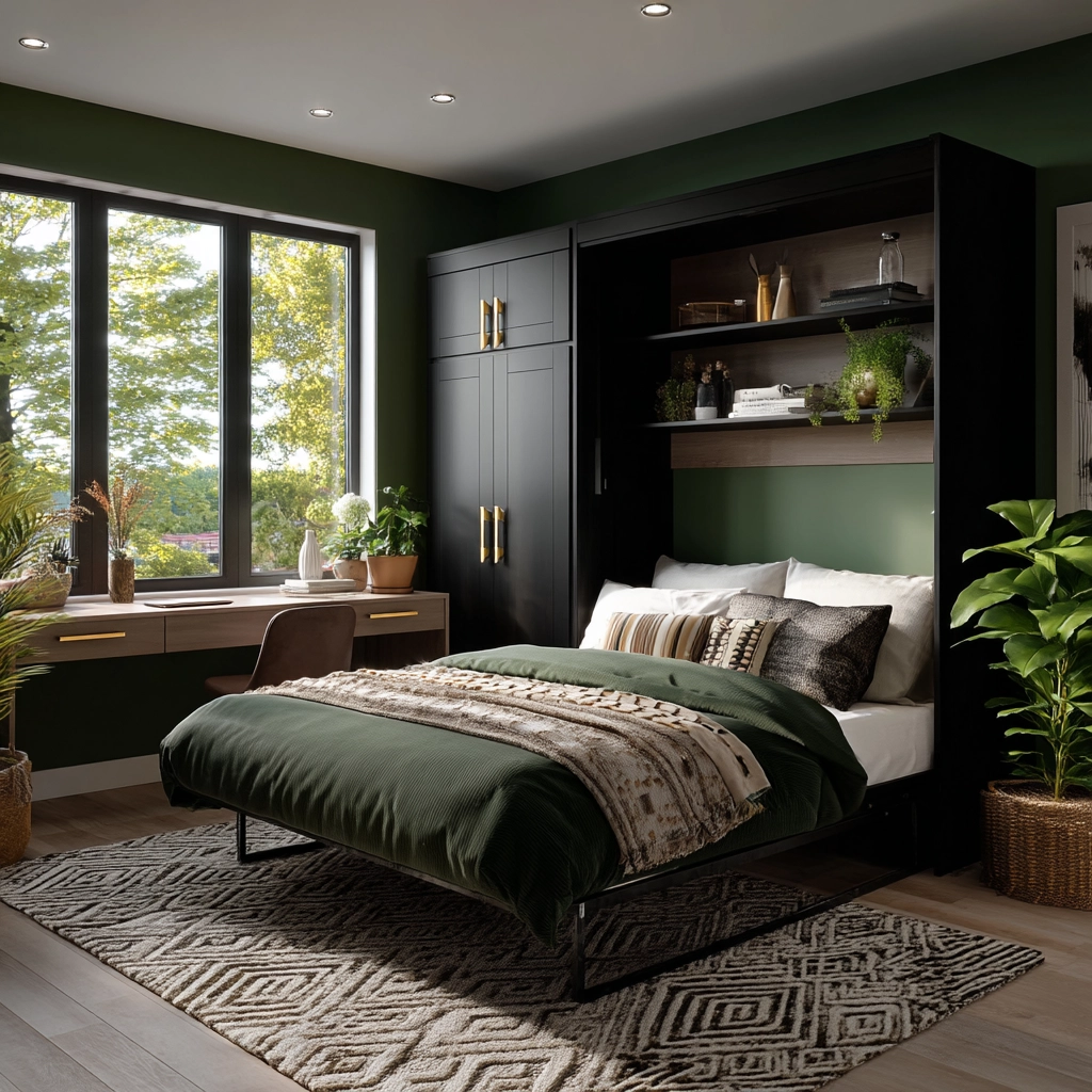 dark modern bedroom 14