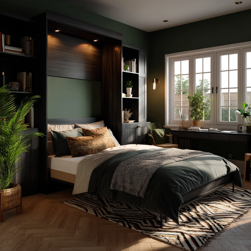 dark modern bedroom 15