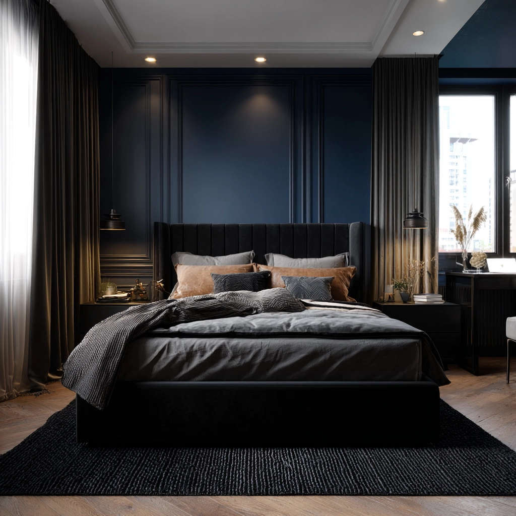 dark modern bedroom 3