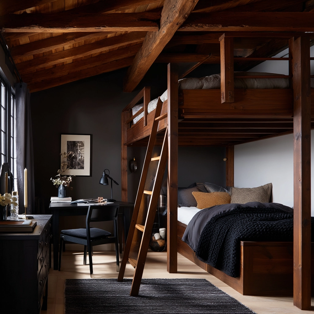 dark modern bedroom 33