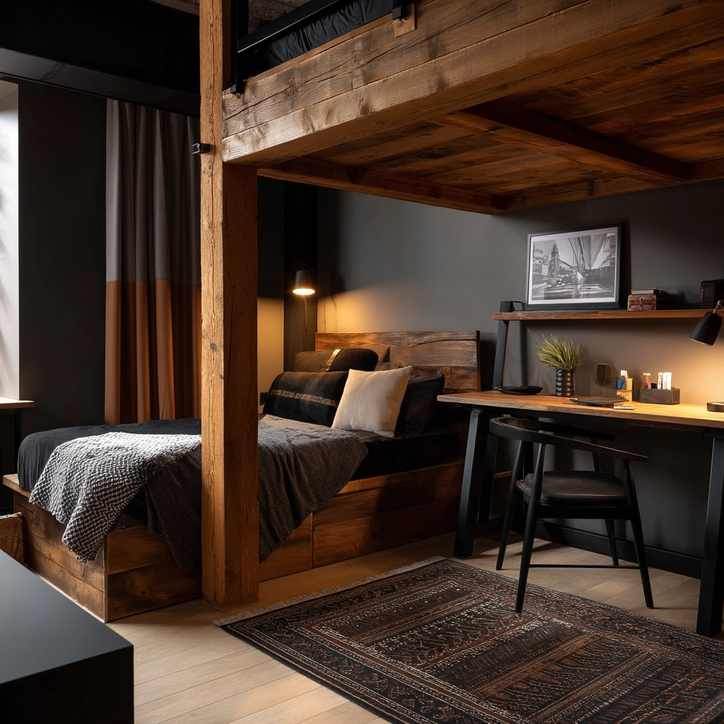 dark modern bedroom 34