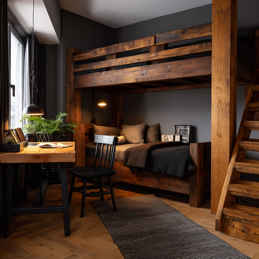 dark modern bedroom 36