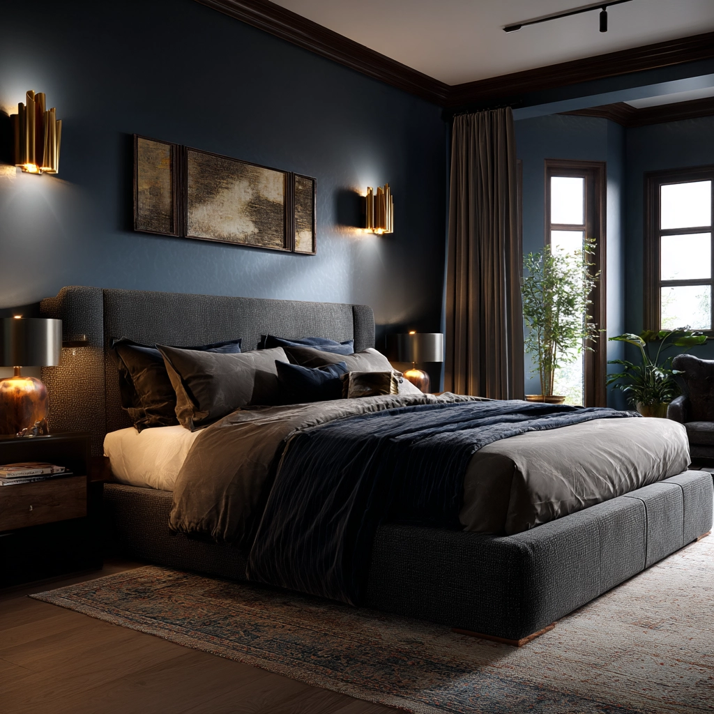 dark modern bedroom 37