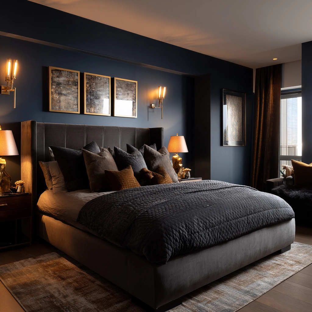 dark modern bedroom 38