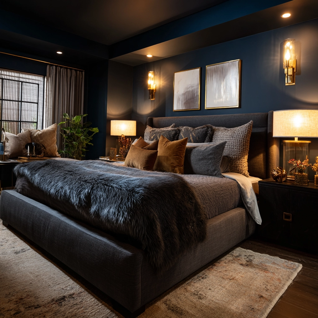 dark modern bedroom 39