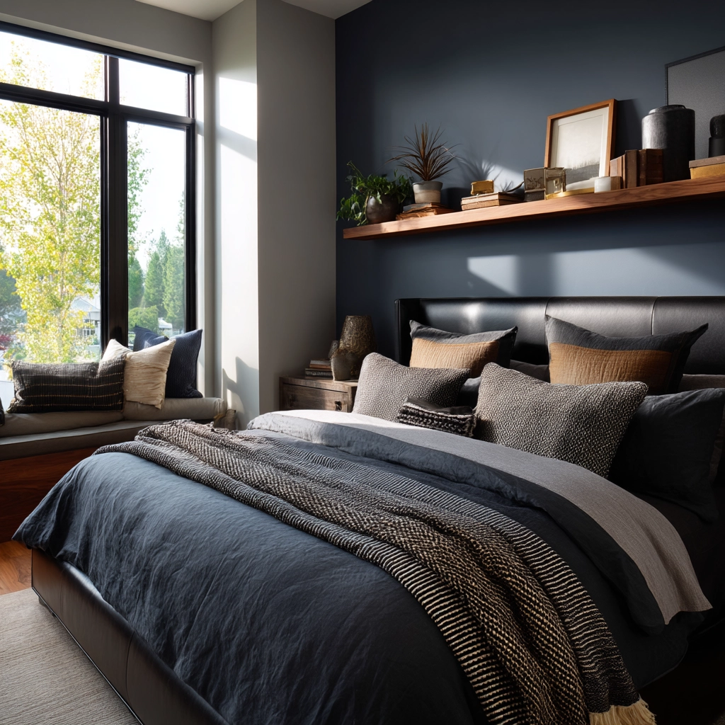 dark modern bedroom 43