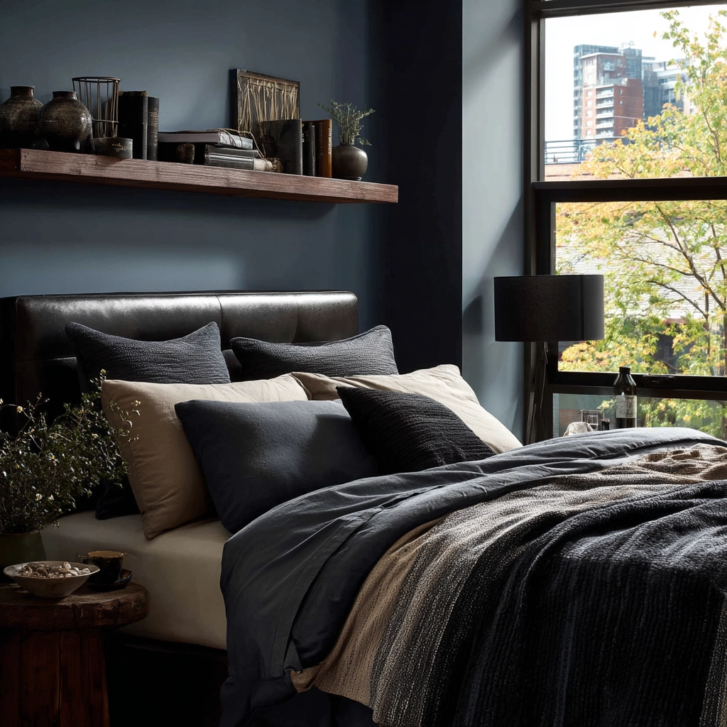 dark modern bedroom 44