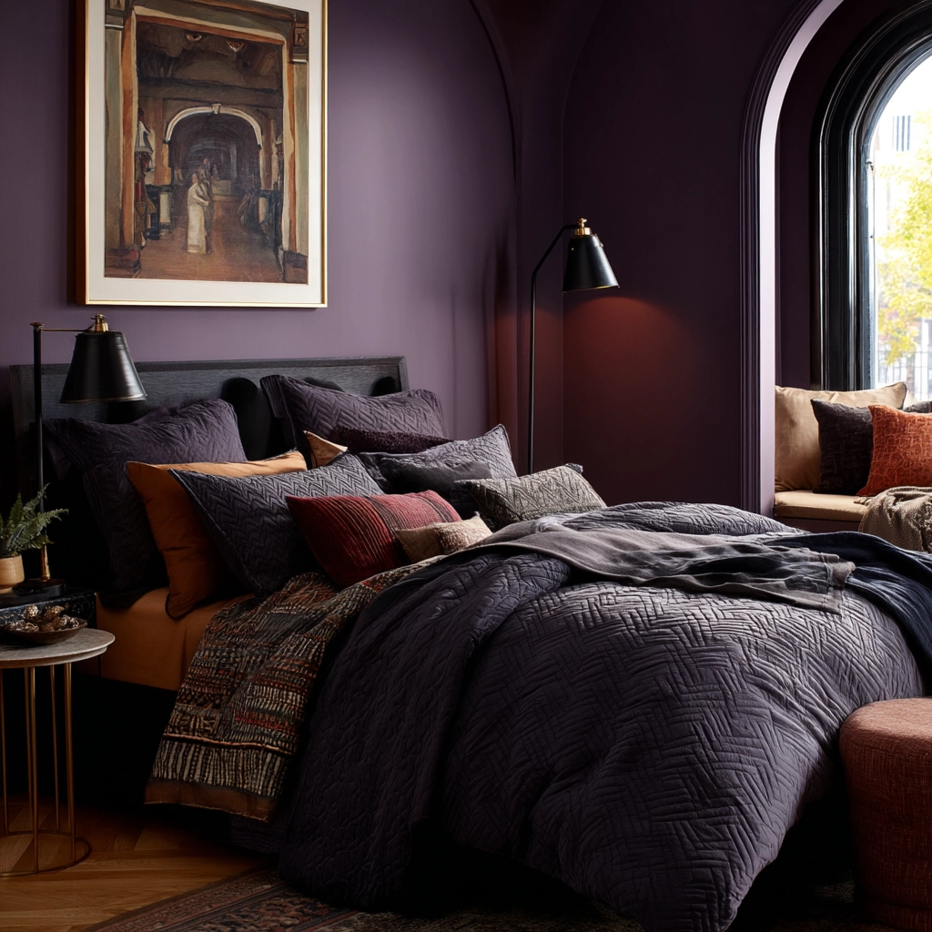 dark modern bedroom 48
