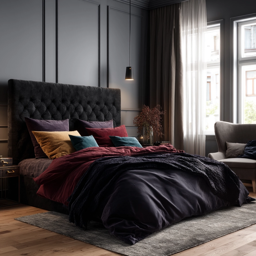 dark modern bedroom 51