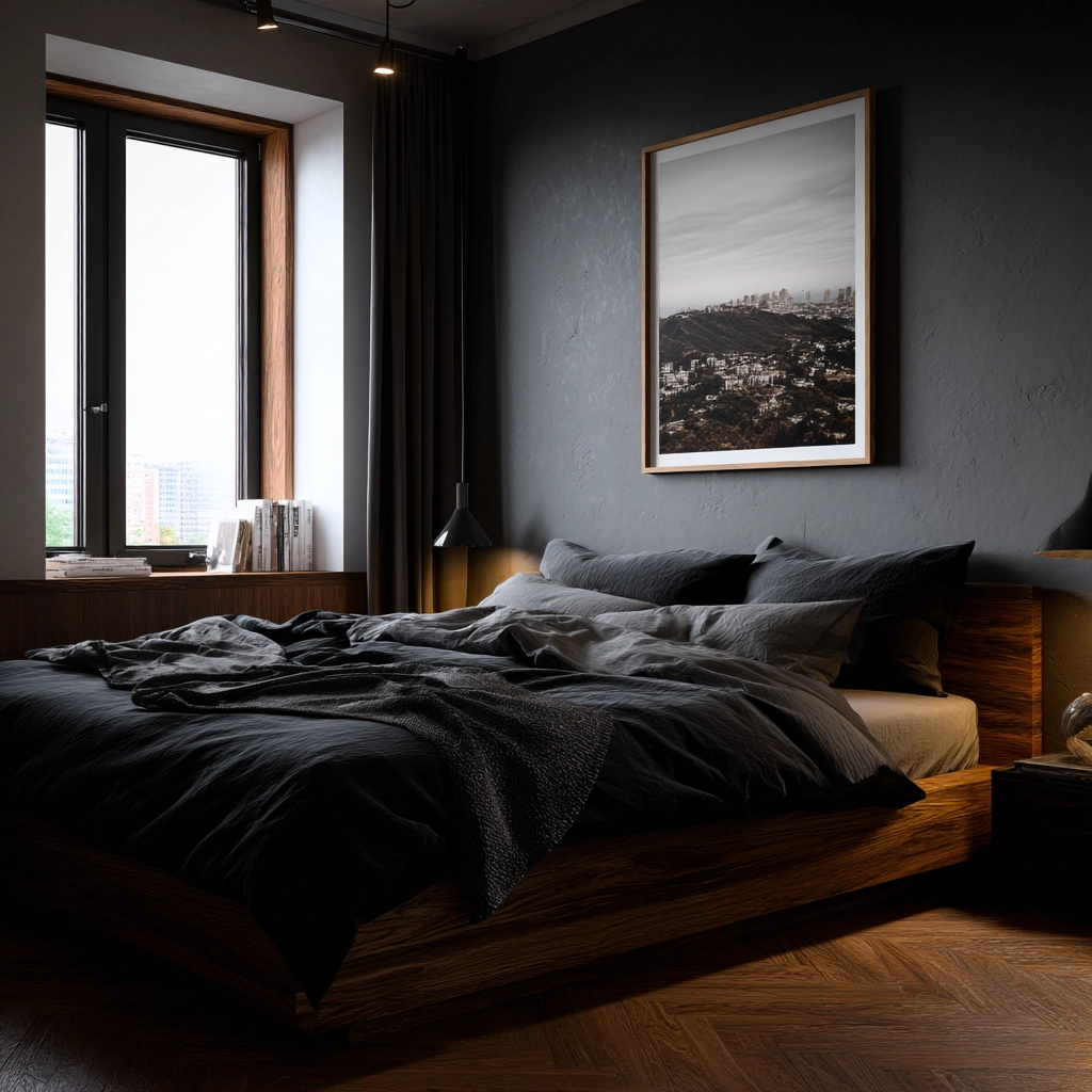 dark modern bedroom 54