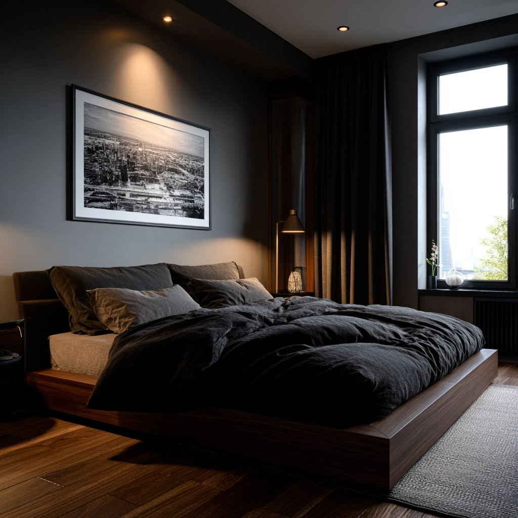 dark modern bedroom 55