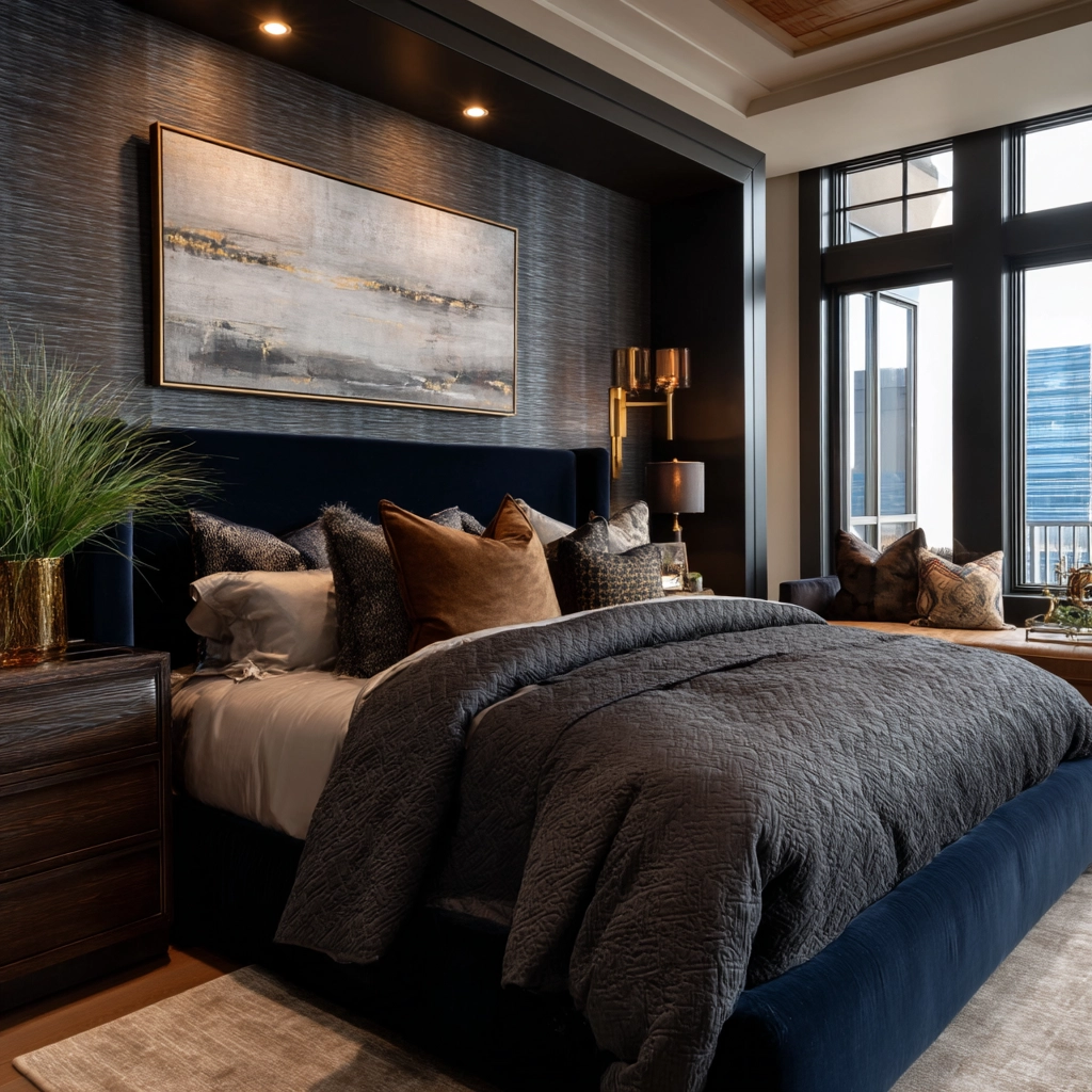 dark modern bedroom 57