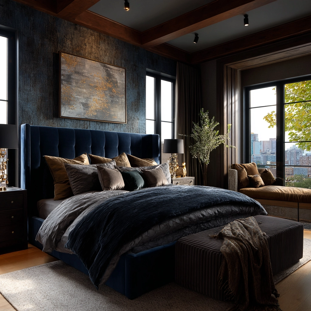 dark modern bedroom 58
