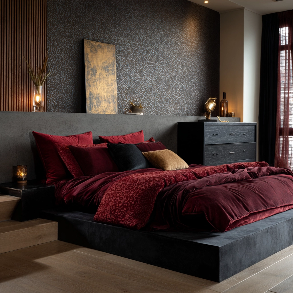 dark modern bedroom 6