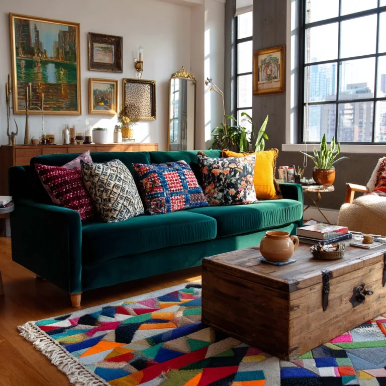 eclectic living room 1