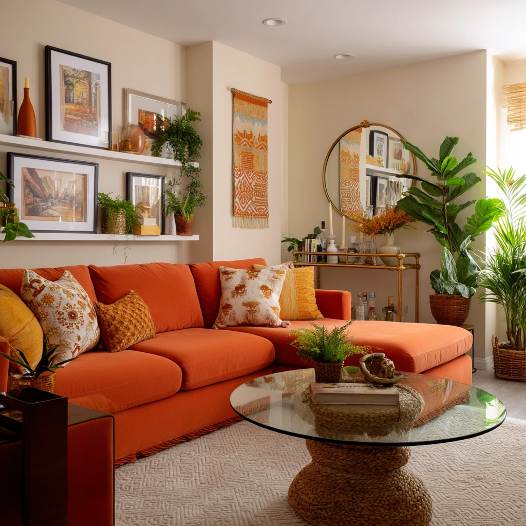 eclectic living room 10