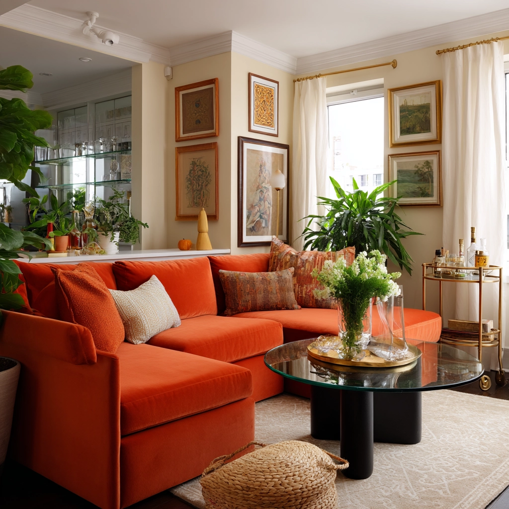 eclectic living room 12