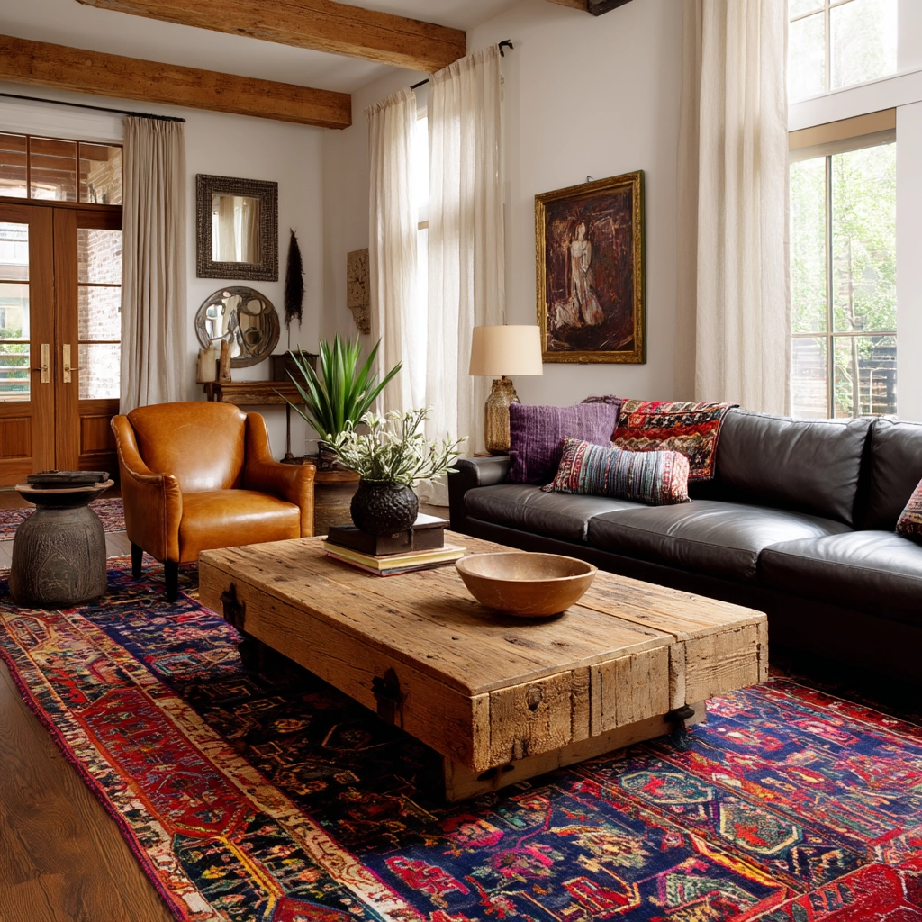 eclectic living room 23
