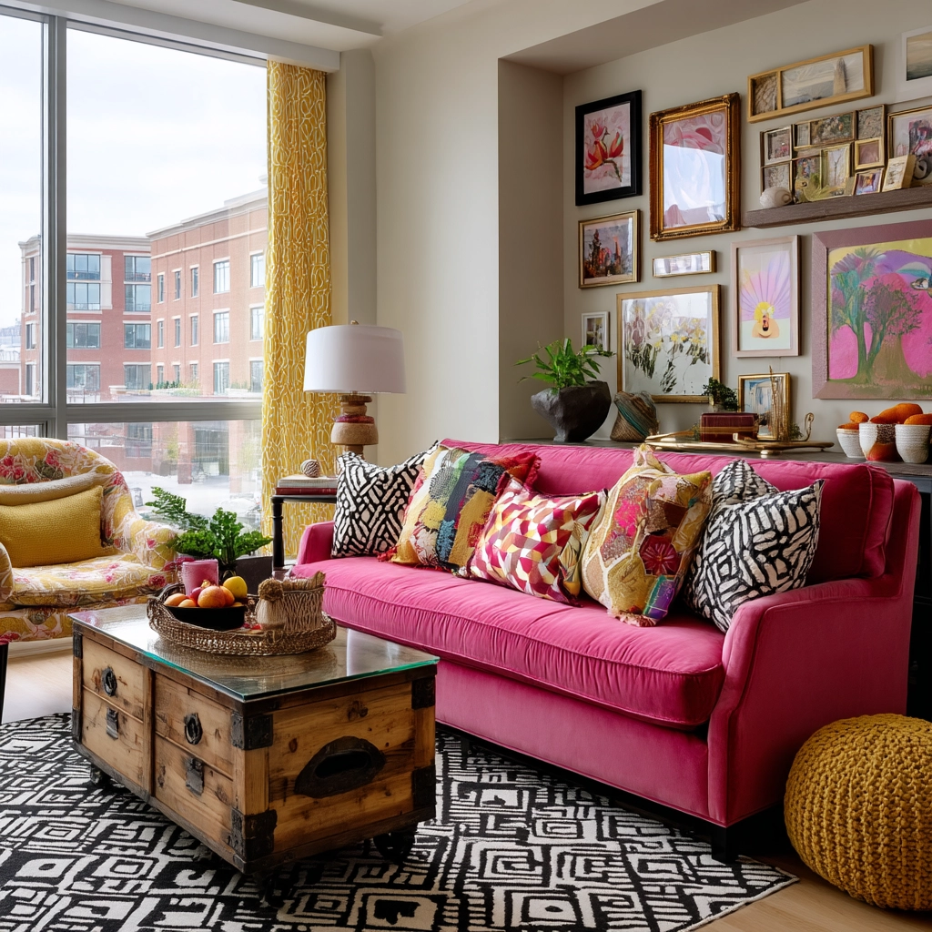 eclectic living room 26