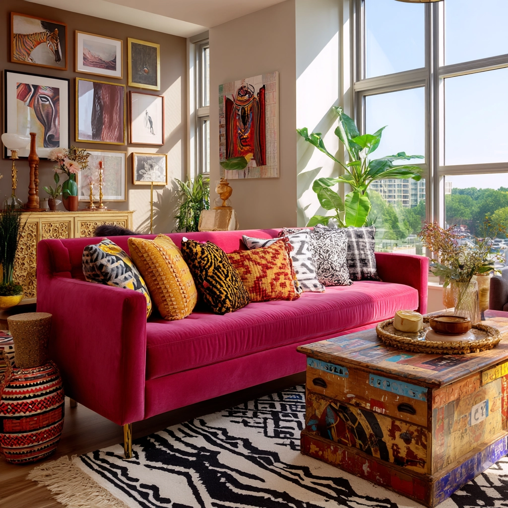eclectic living room 28