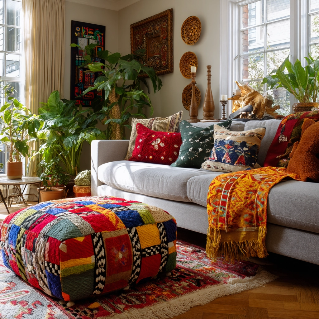 eclectic living room 37