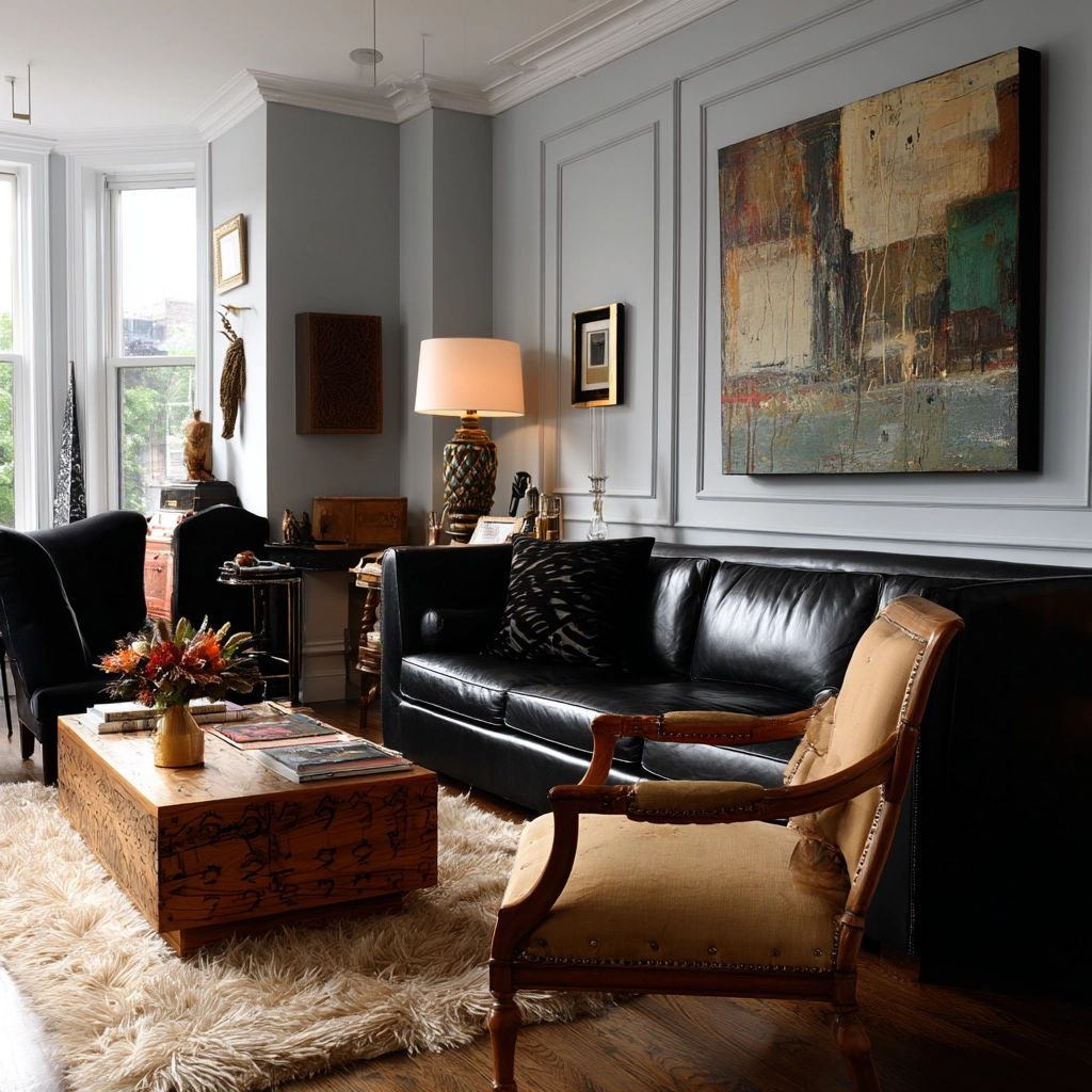 eclectic living room 42