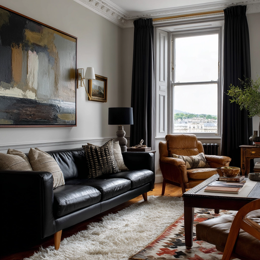 eclectic living room 44