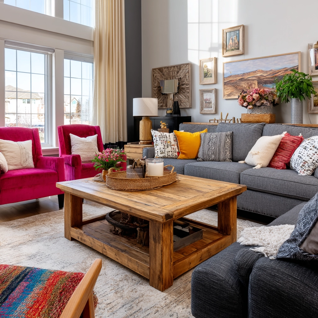 eclectic living room 45