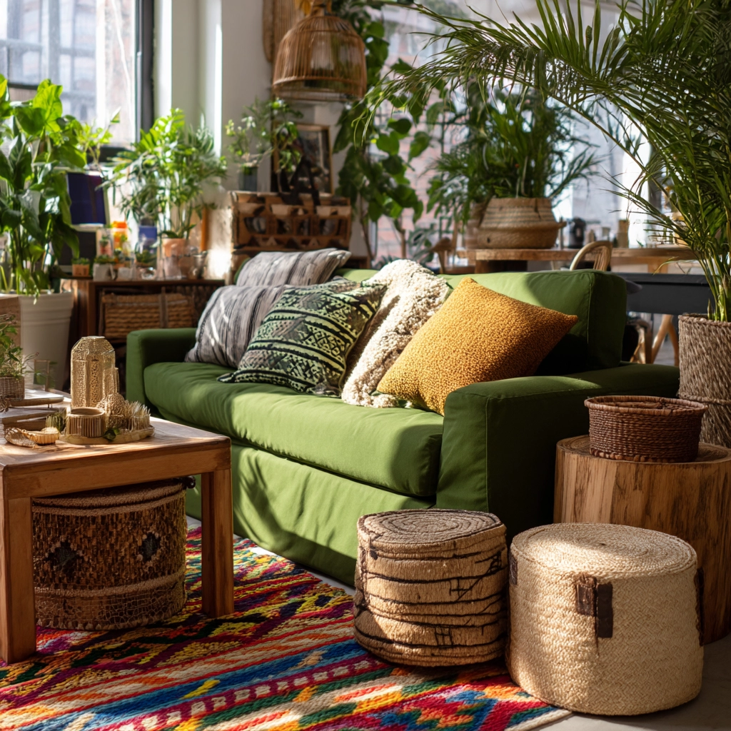 eclectic living room 49