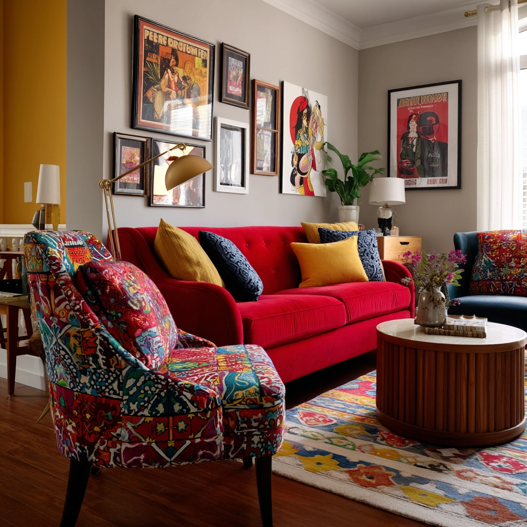 eclectic living room 53