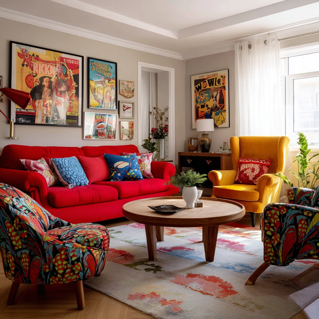 eclectic living room 55