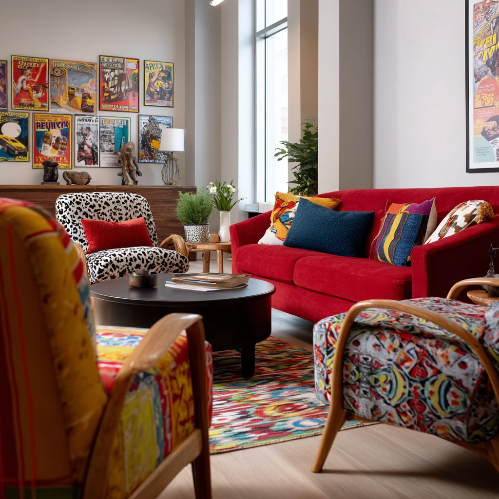 eclectic living room 56