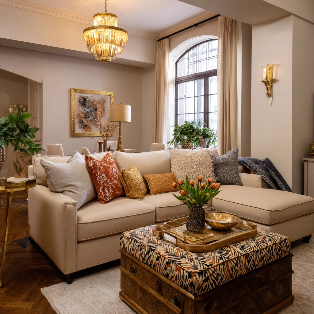 eclectic living room 57