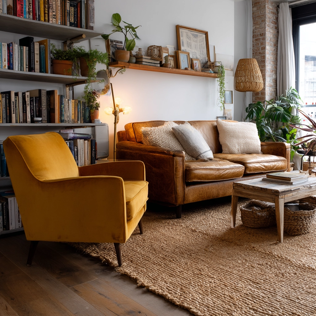 eclectic living room 6