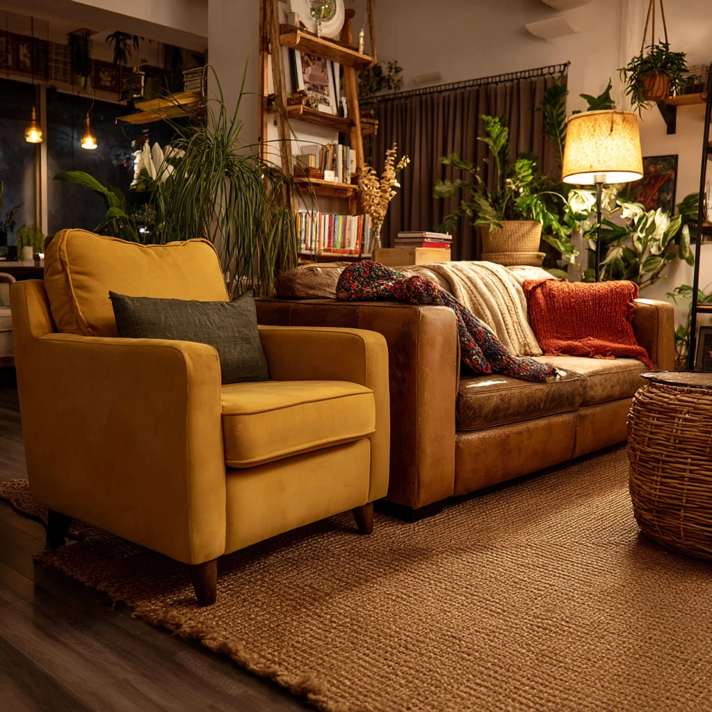 eclectic living room 7