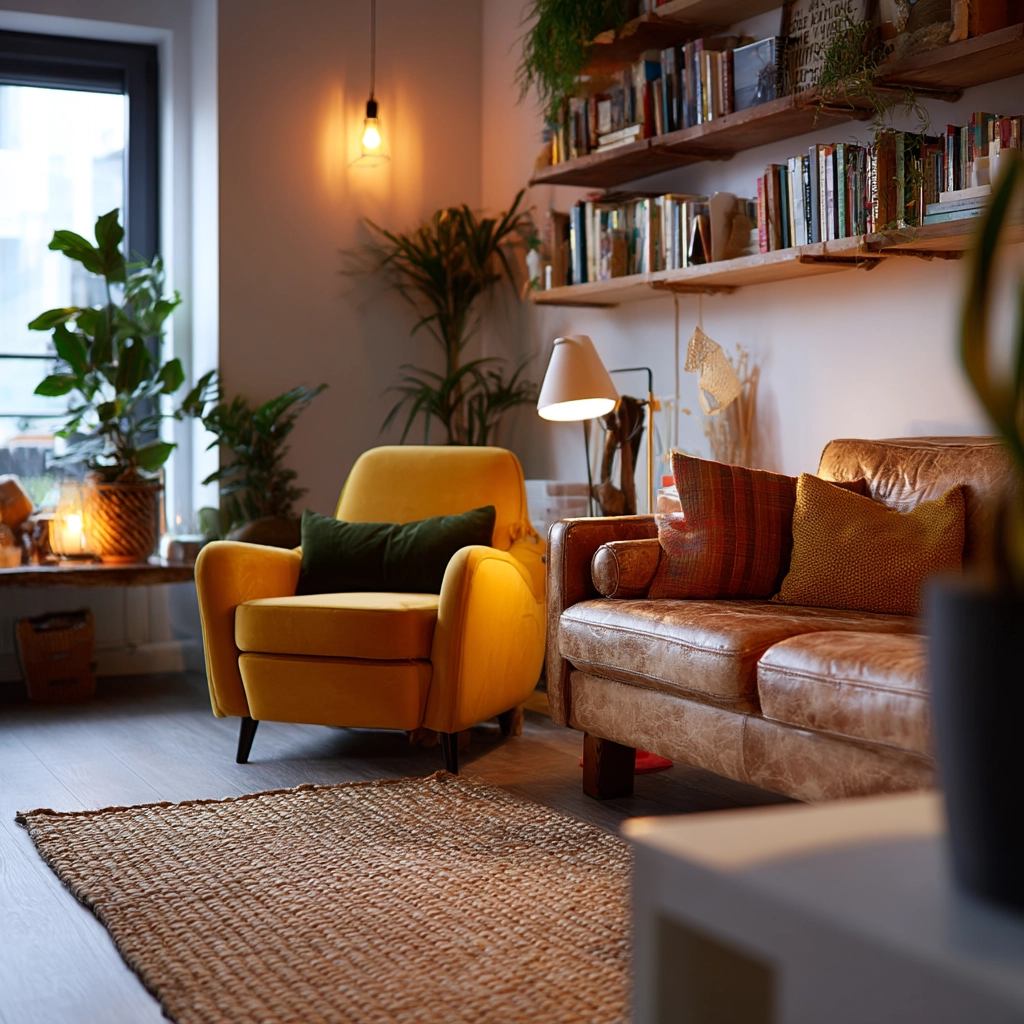eclectic living room 8