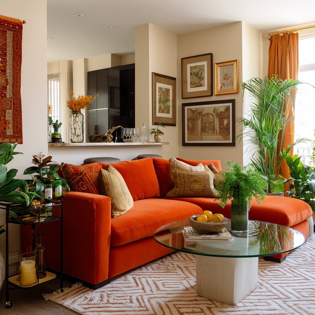 eclectic living room 9
