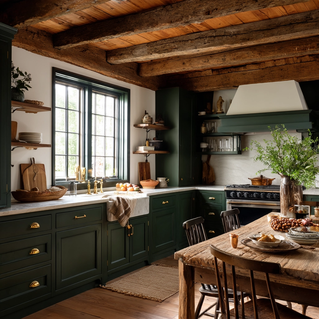 emerald green kitchen cabinets 30